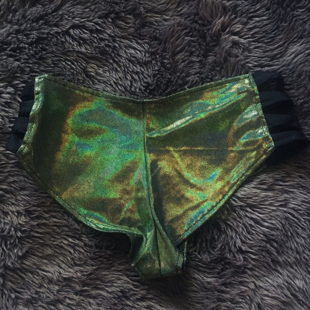 Metallic Rave Shorts - Picture 2 of 2